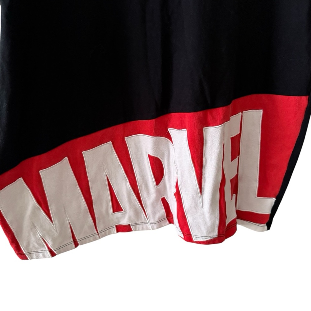 MARVEL Embodied Men’s Size Large L Logo Short Sleeve T-Shirt Black Red White - Picture 5 of 13